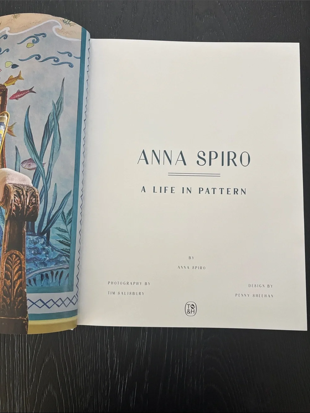 A Life in Pattern Coffee Table Book - Floral Cream and Green